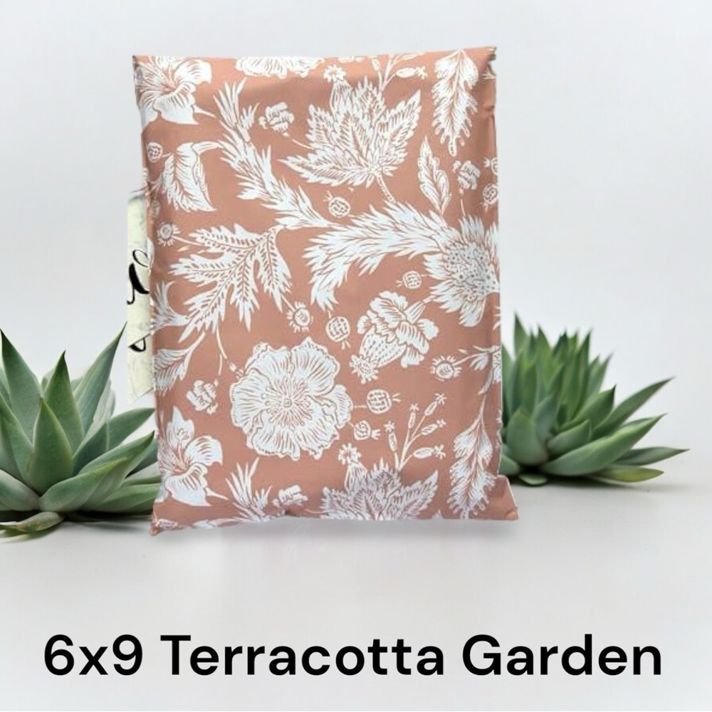 Terracotta Garden Poly Mailers 6x9 Pack of 50
